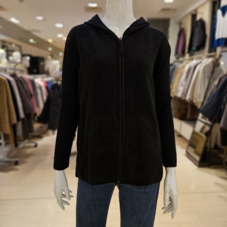 오버핏 집업 후드 가디건