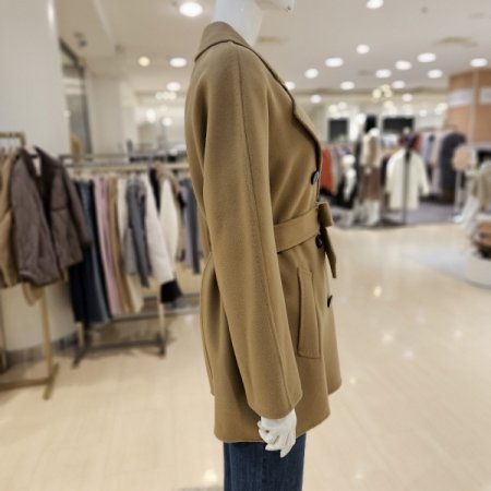 캐시미어혼방 스티치 더블버튼 울 코트