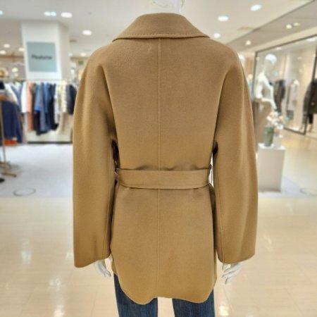 캐시미어혼방 스티치 더블버튼 울 코트