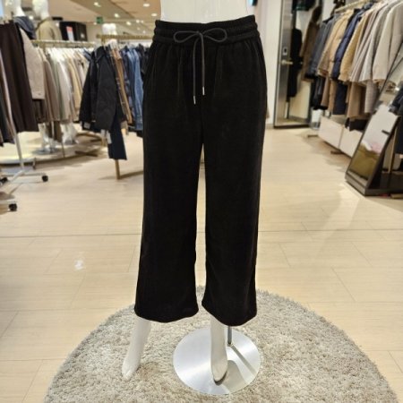 허리 밴딩 소프트 코듀로이 와이드팬츠