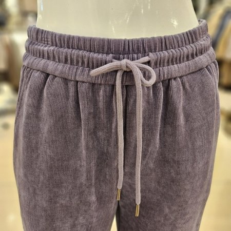 허리 밴딩 소프트 코듀로이 와이드팬츠