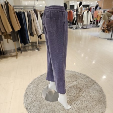 허리 밴딩 소프트 코듀로이 와이드팬츠