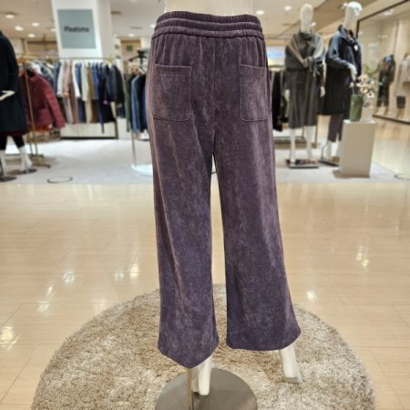 허리 밴딩 소프트 코듀로이 와이드팬츠