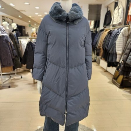 렉스퍼 와이드 카라 구스다운 패딩