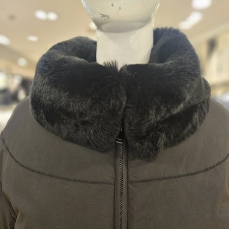 렉스퍼 와이드 카라 구스다운 패딩