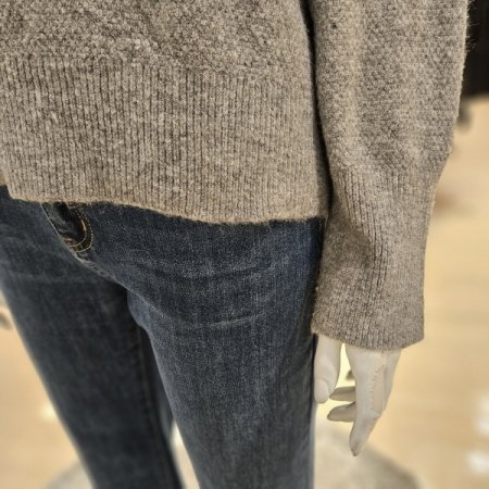 반터틀넥 오버핏 니트