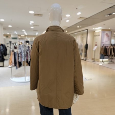 체크패턴 구스다운 누빔 양면 재킷