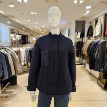 뒷 누빔 집업 점퍼