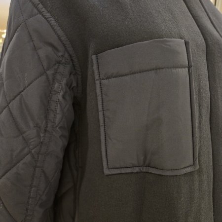 뒷 누빔 집업 점퍼