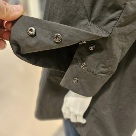 후드카라 집업 롱 점퍼