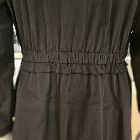 탈착후드 집업 롱 원피스