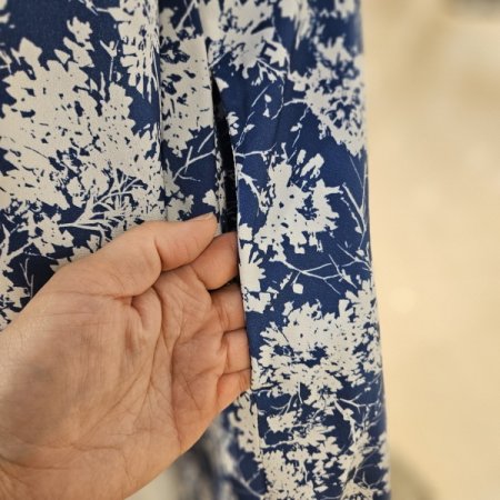 소고 핀턱 카라 롱 원피스