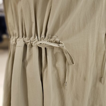 허리조절 스트랩 니트배색 원피스