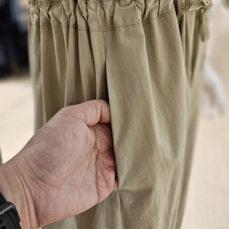 허리조절 스트랩 니트배색 원피스