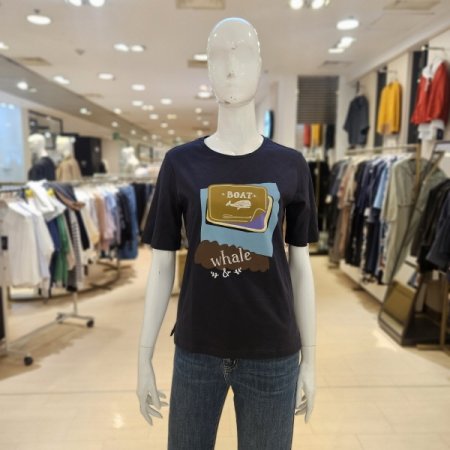 프린팅 순면 반팔 티셔츠