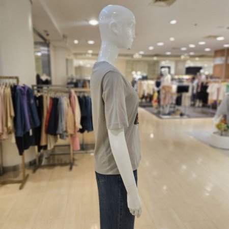 프린팅 순면 반팔 티셔츠