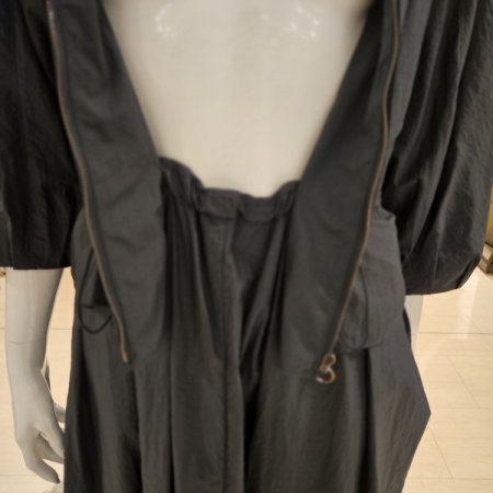 허리스트링 집업 롱원피스