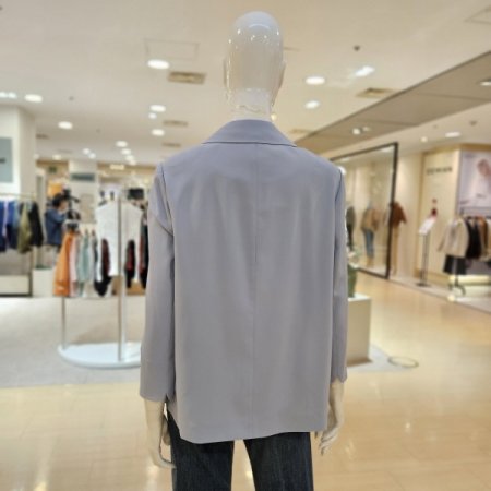 양옆 밑단 플리츠 카라 재킷