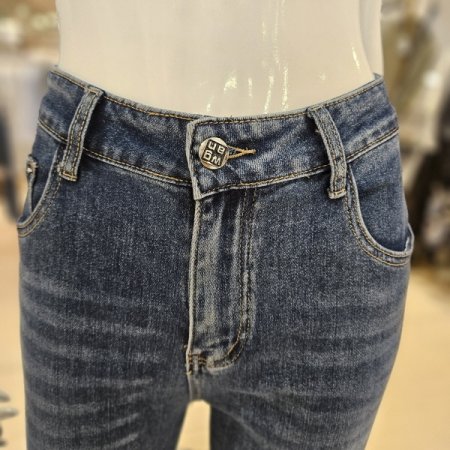 큐빅 밑단 롤업 일자와이드 데님팬츠