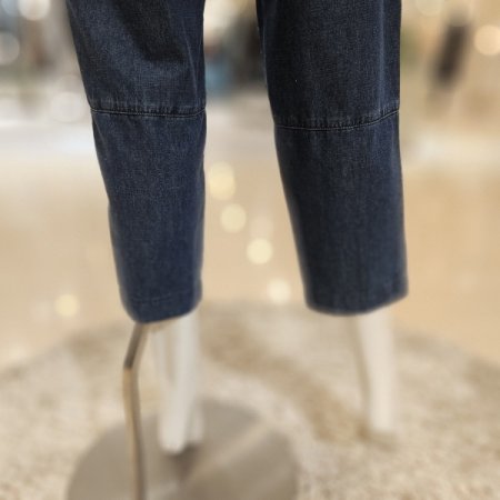 앞포켓 밴딩 배기 데님팬츠