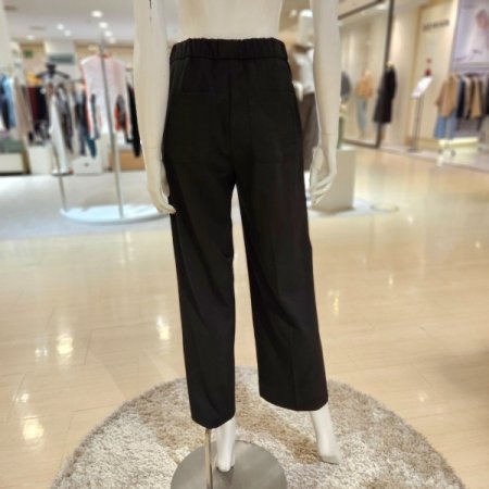 허리밴딩 스판 일자와이드팬츠