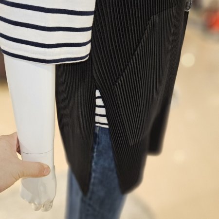 옆트임 플리츠 카라 베스트
