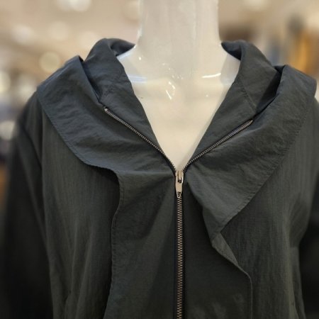 프릴 집업 후드 점퍼