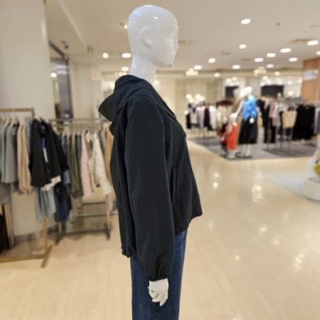 프릴 집업 후드 점퍼