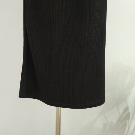 소매 포인트 벨티드 롱원피스