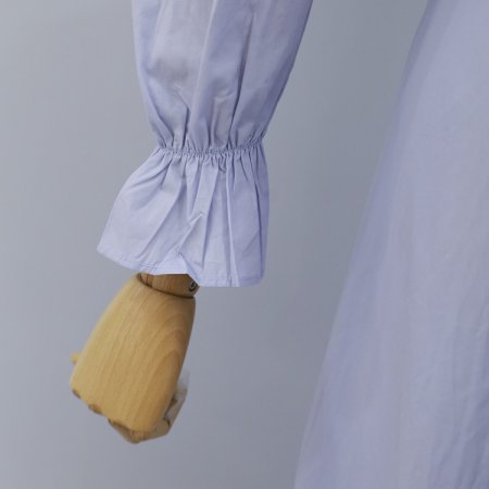 셔링 뒷리본 롱 원피스