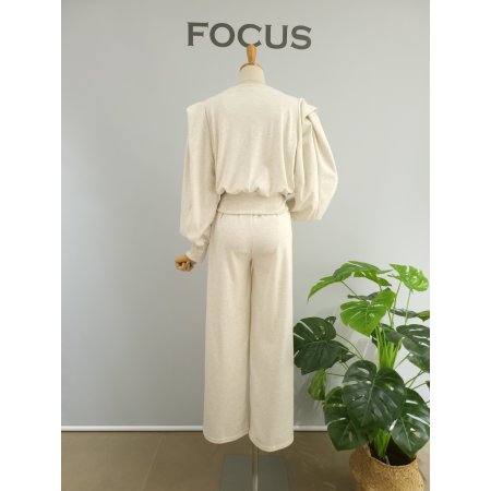 핀턱 포인트 팬츠 세트