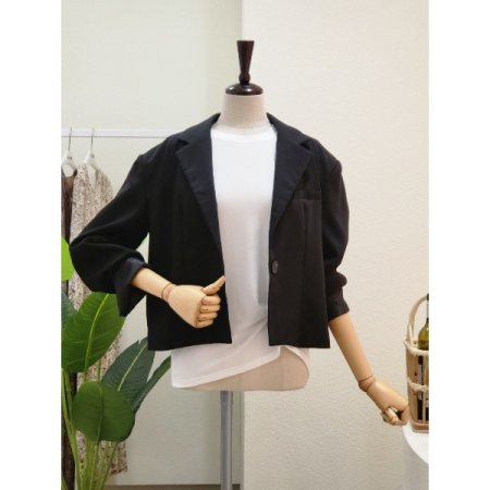 카라넥 원버튼 숏 자켓