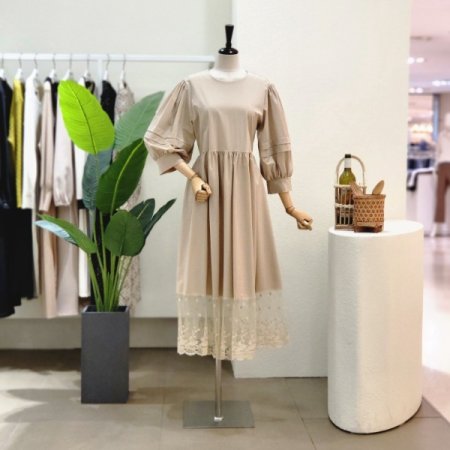 레이스 포인트 벌륜 롱원피스