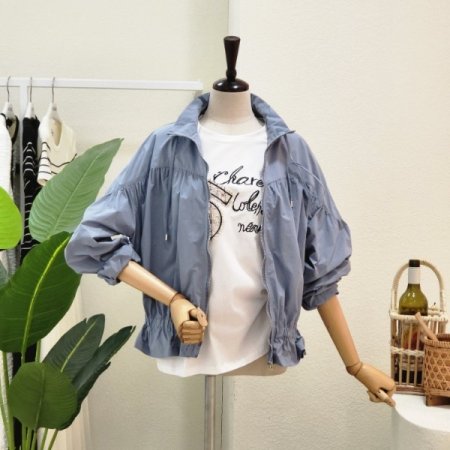 썸머 셔링 집업 점퍼