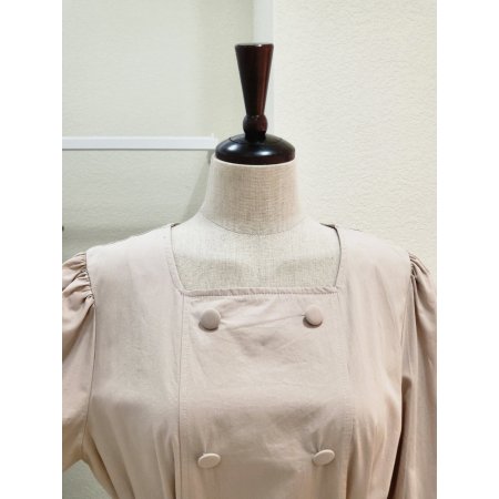 더블 포인트 벨티드 롱원피스