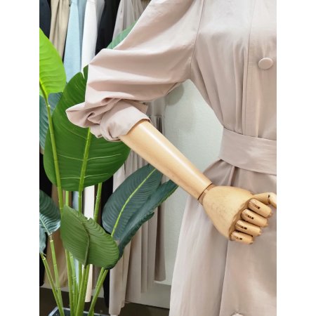 더블 포인트 벨티드 롱원피스