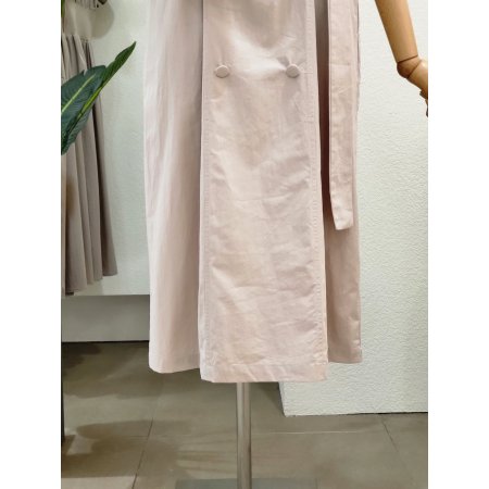 더블 포인트 벨티드 롱원피스