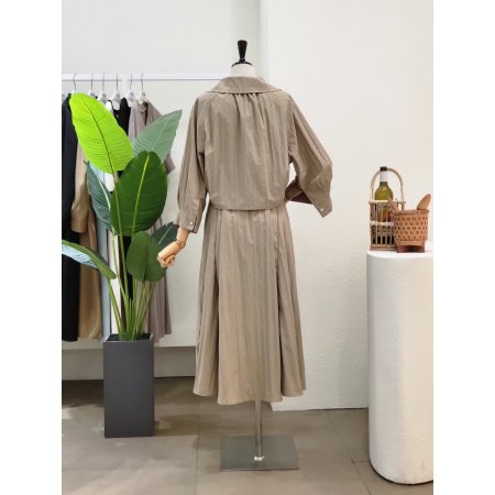 A라인 스트링 원피스 자켓 세트