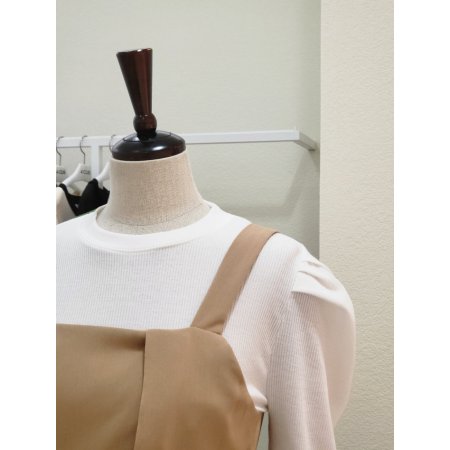 더블 버튼 뷔스티에 롱원피스