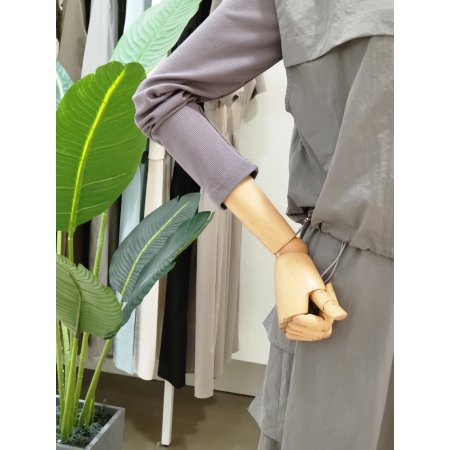 하이넥 베스트 원피스 세트