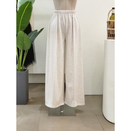 퍼프 티셔츠 외이드 팬츠 세트