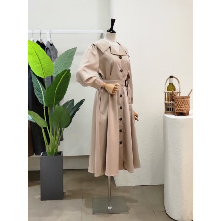 빅카라 벨티드 A라인 롱원피스