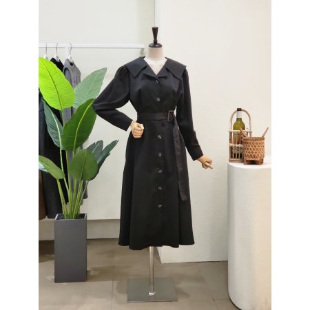 빅카라 벨티드 A라인 롱원피스