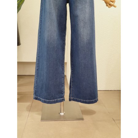 비비드 와이드 데님 팬츠