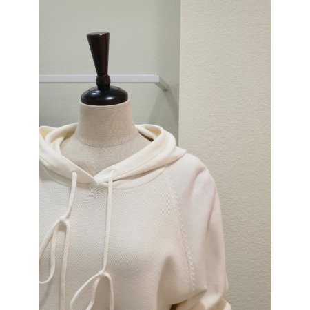 파스텔 레글런 후드 니트