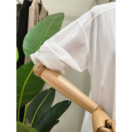 클래식 코튼 무지 셔츠