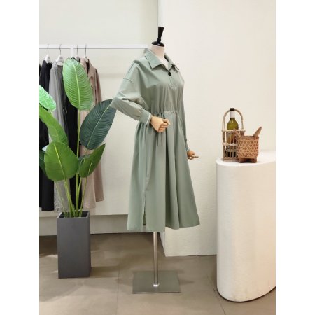 레터링 테이프 스트링 롱원피스