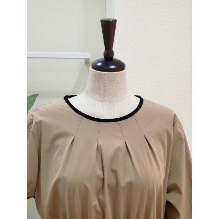 핀턱 밴딩 A라인 롱원피스