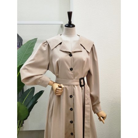 빅카라 벨티드 A라인 롱원피스