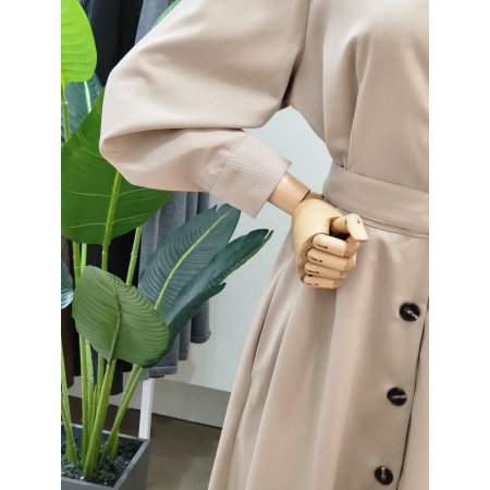 빅카라 벨티드 A라인 롱원피스